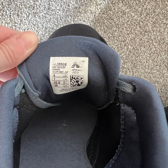 New Balance 555 Women's casual sneaker, grey suede, size 9 - Picture 8 of 9